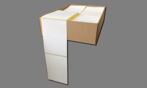 Palett Etikette Zig Zag